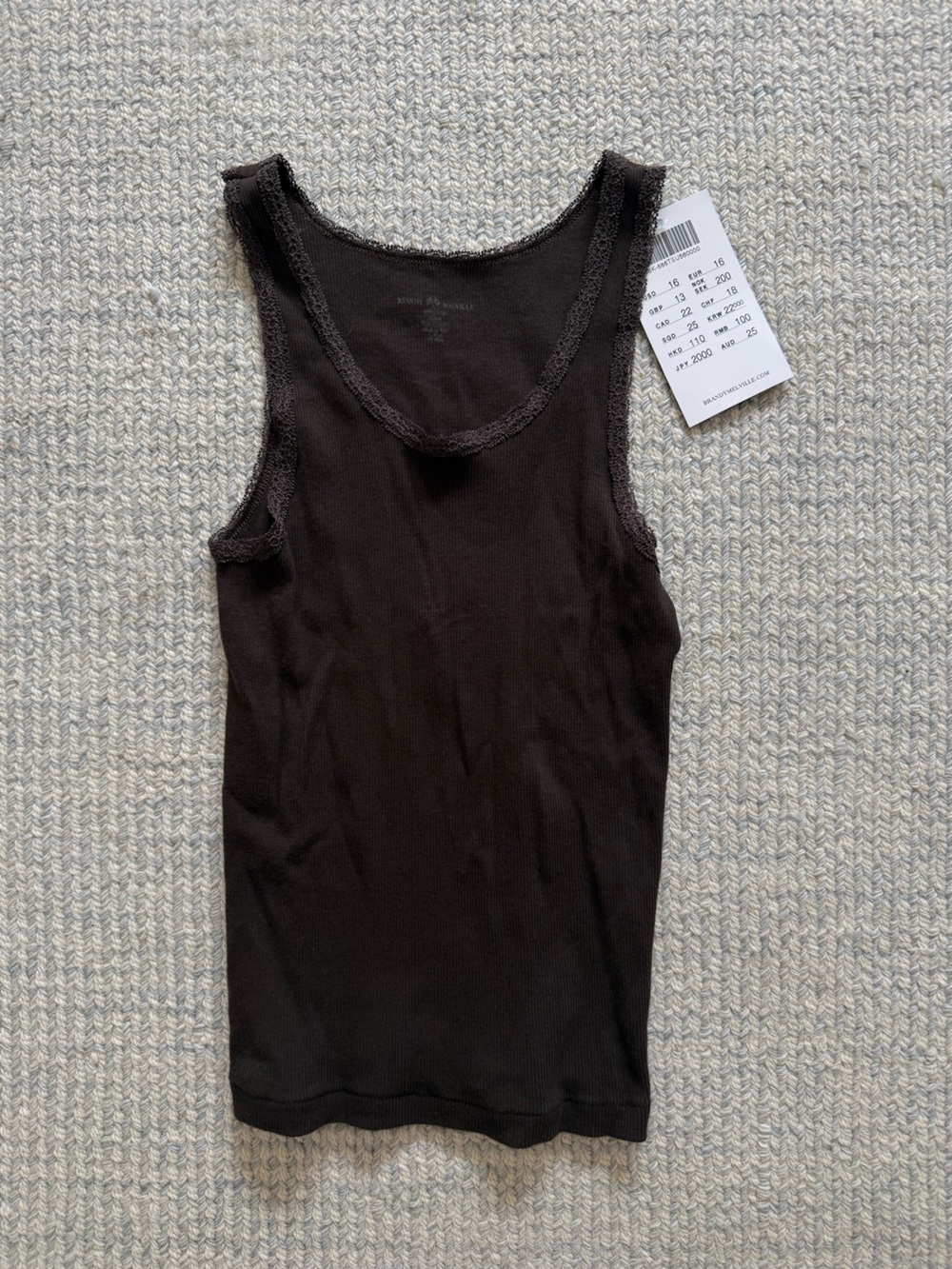 NWT Brown Brandy Melville Tank Top